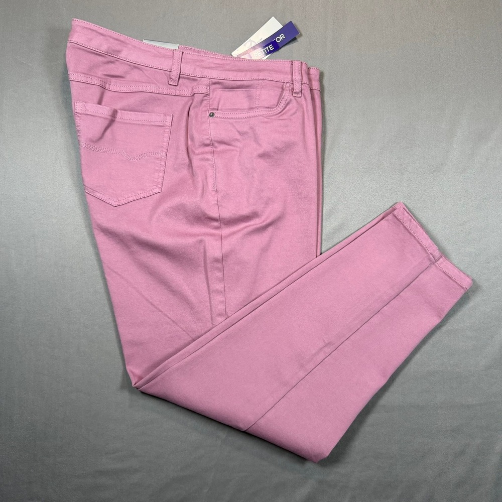 Catherines‎ Jegging Womens 14/16WP Pink Petite Stretch Slim Fit Casual Pants